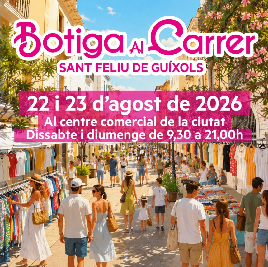 Sant Feliu de Guíxols celebra una nova edició de la "Botiga al Carrer" aquest cap de setmana