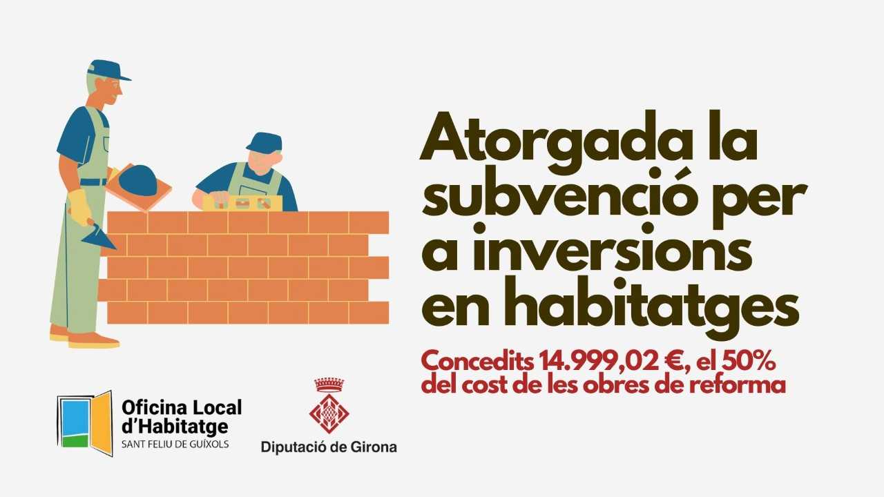 L'Ajuntament enllesteix les obres de reforma d'un habitatge municipal conjuntament amb la Diputació de Girona