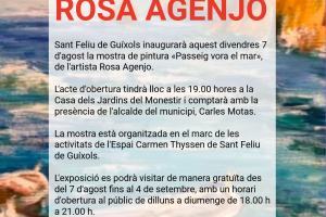 Inauguració de l'Exposició de Rosa Agenjo a l'Espai Carmen Thyssen