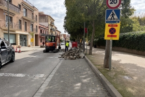 Treballs d'asfaltatge i millora de la calçada