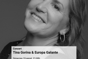 La soprano Tina Gorina i l'orquestra Europa Galante actuen al Monestir dins del Porta Ferrada