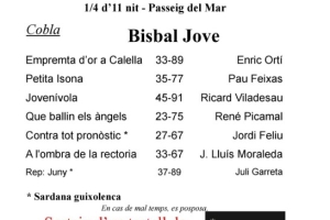 Sardanes amb la cobla Bisbal Jove, aquest 21 d'agost de 2026