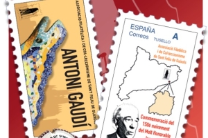 Sant Feliu acull la 36a edició de l'exposició filatèlica dedicada a Josep Irla i Antoni Gaudí