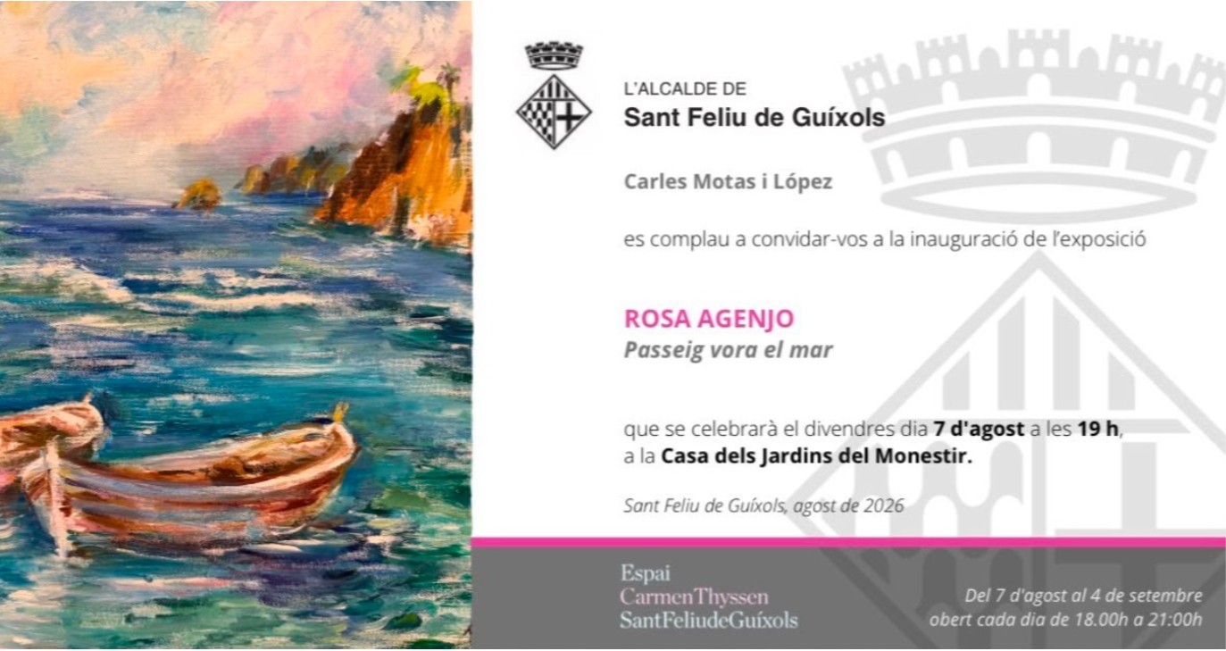 Inauguració de l'exposició de Rosa Agenjo (Espai Carmen Thyssen)
